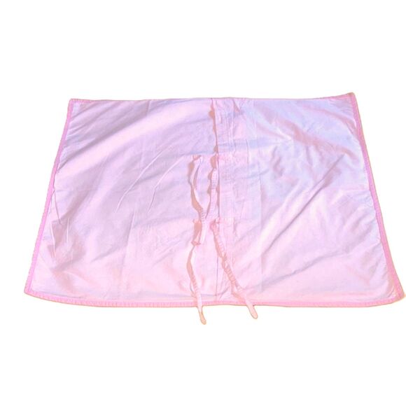 LAND OF NOD Pocket of Posies Pink Embroidered Cotton Pillow Sham Standard - Picture 3 of 6